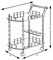 Serving Bar Cart Tea Trolley, 2 Tier Shelves on Rolling Wheels, Mobile Liquor Bar for Wine Beverage Drink Dinner Party, Utility Kitchen Storage Island Coffee Cabinet for Dining Living Room, Wood